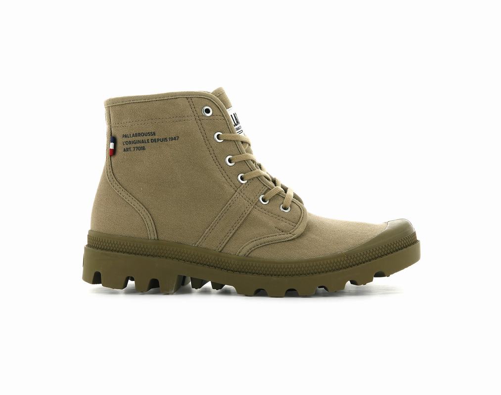 Palladium Pallabrousse Legion Women's Boots Olive (PWBE95078)